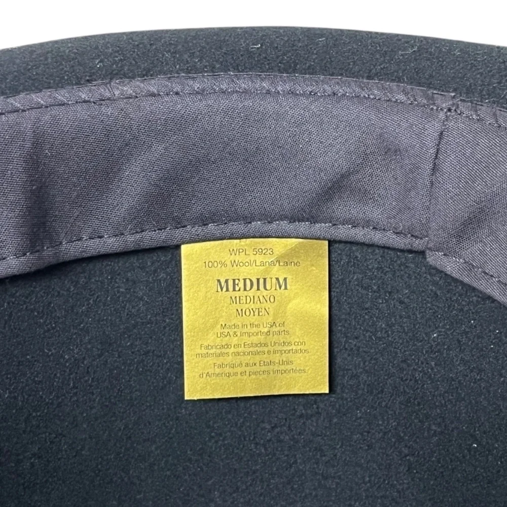 THE FLAMEKEEPERS HAT CLUB Torch MB Black Fedora Wool Felt HARLEM NEW YORK Size M